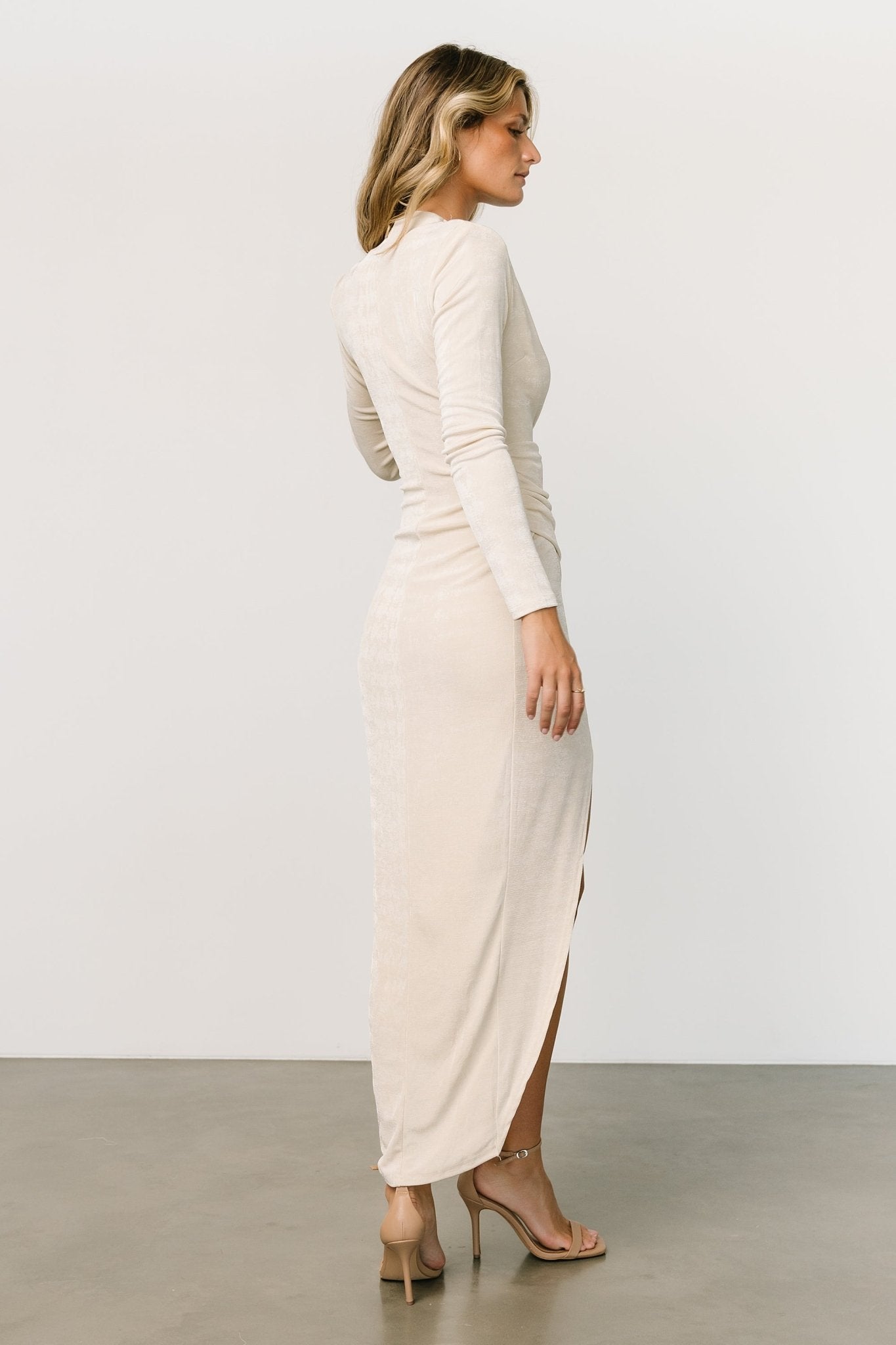 Pierce Shimmer Gown | Cream