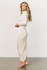 Pierce Shimmer Gown | Cream
