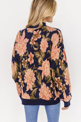 Polly Sweater | Navy Multi Floral