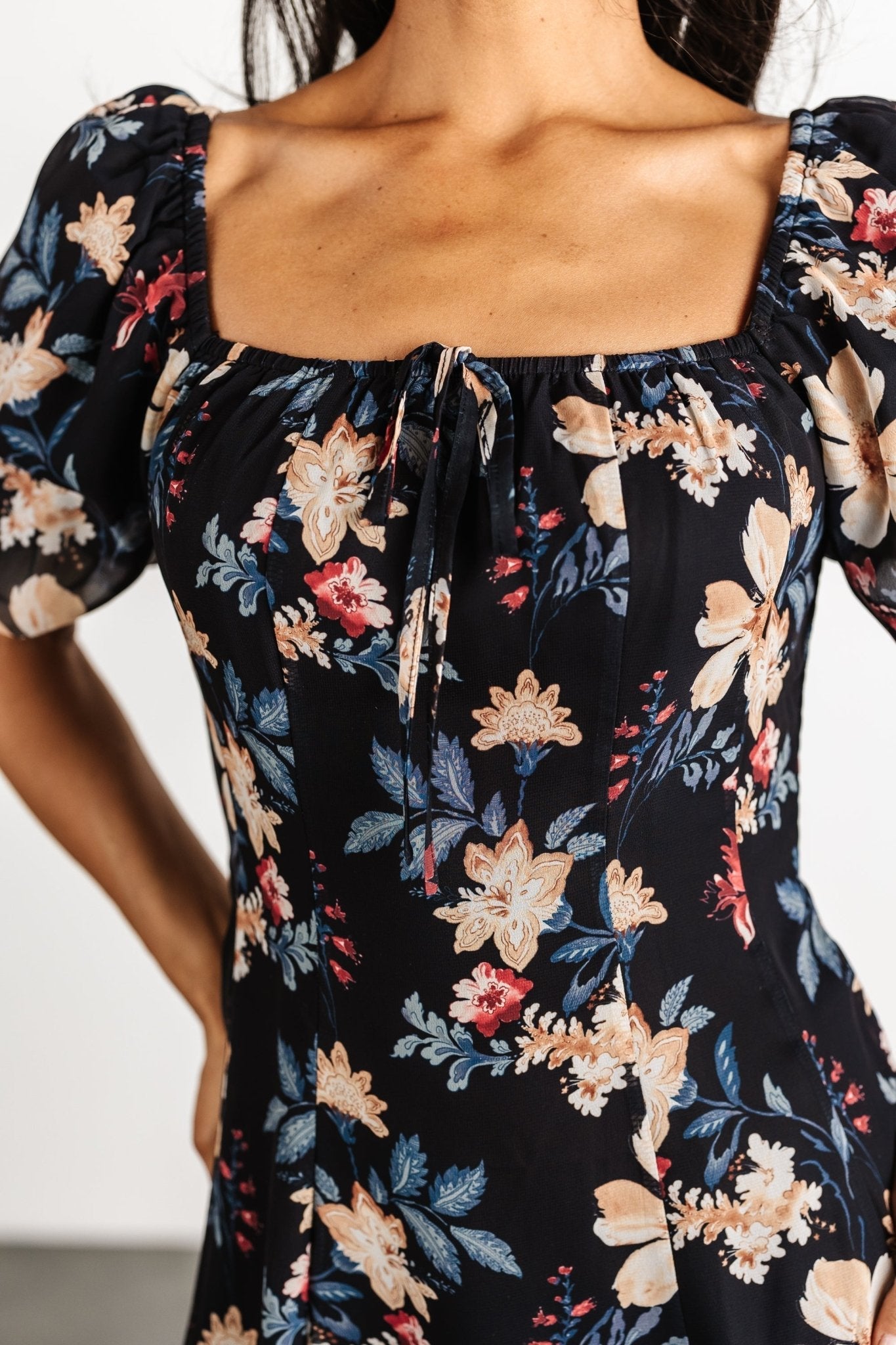 Raelynn Maxi Dress | Black Floral