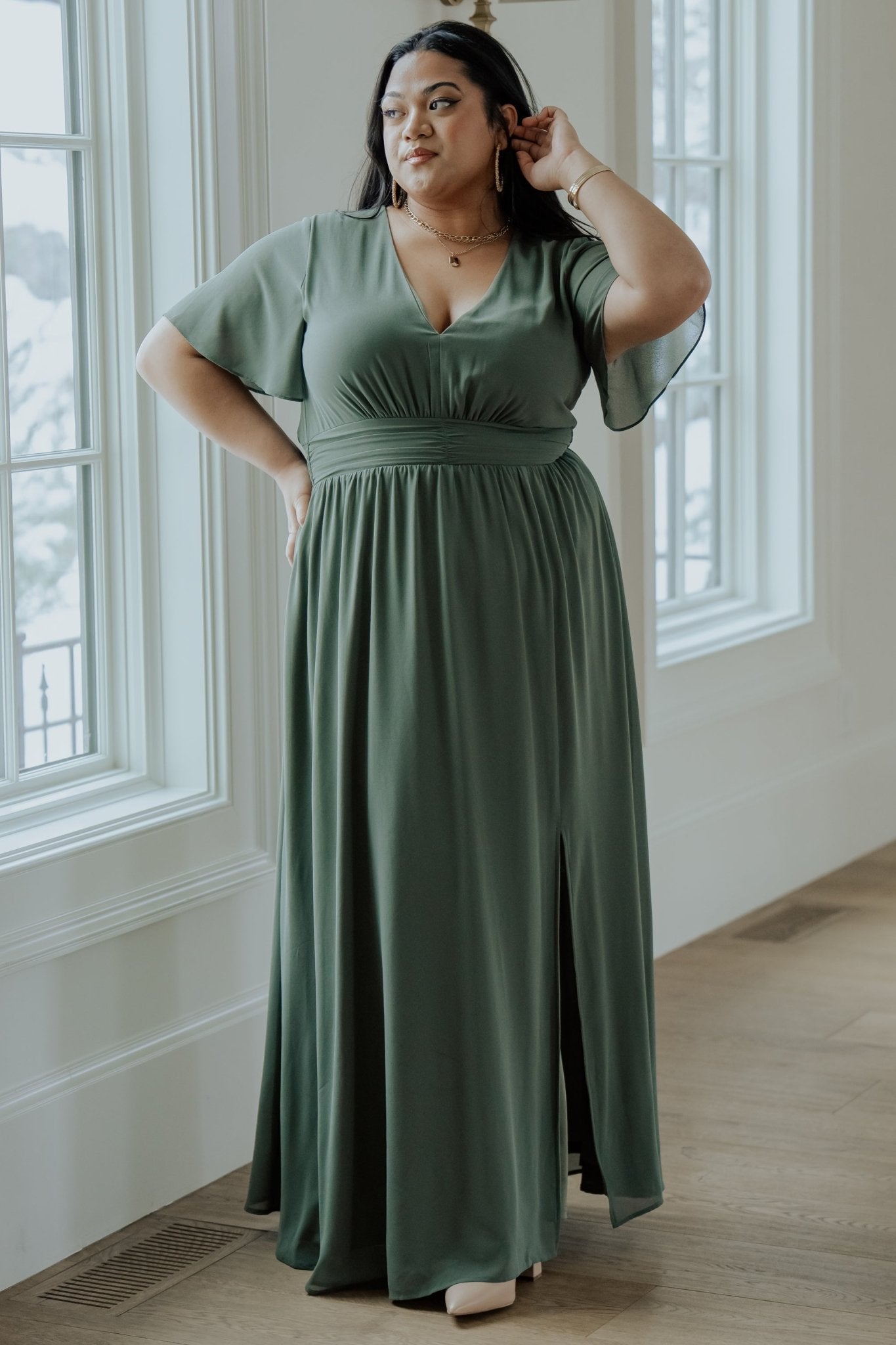 Ramona Maxi Dress | Dark Sage
