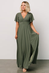 Ramona Maxi Dress | Dark Sage