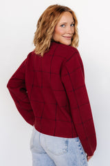 Remington Sweater | Red + Navy