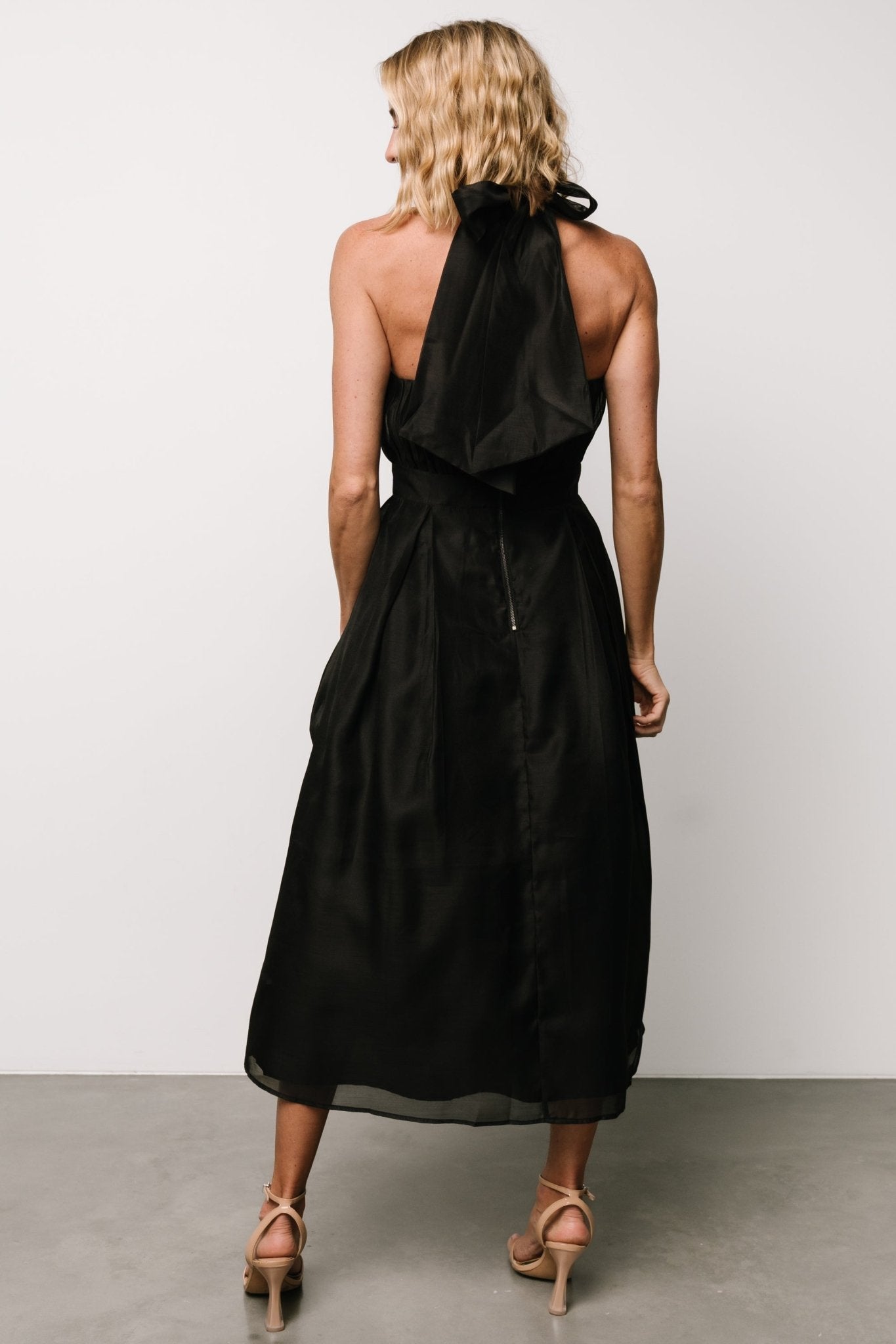 Rheise Pleated Top Dress | Black