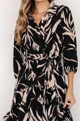 Riverside Midi Dress | Navy + Taupe