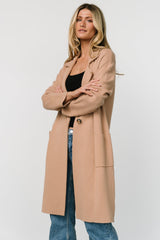 Roland Long Jacket | Light Camel