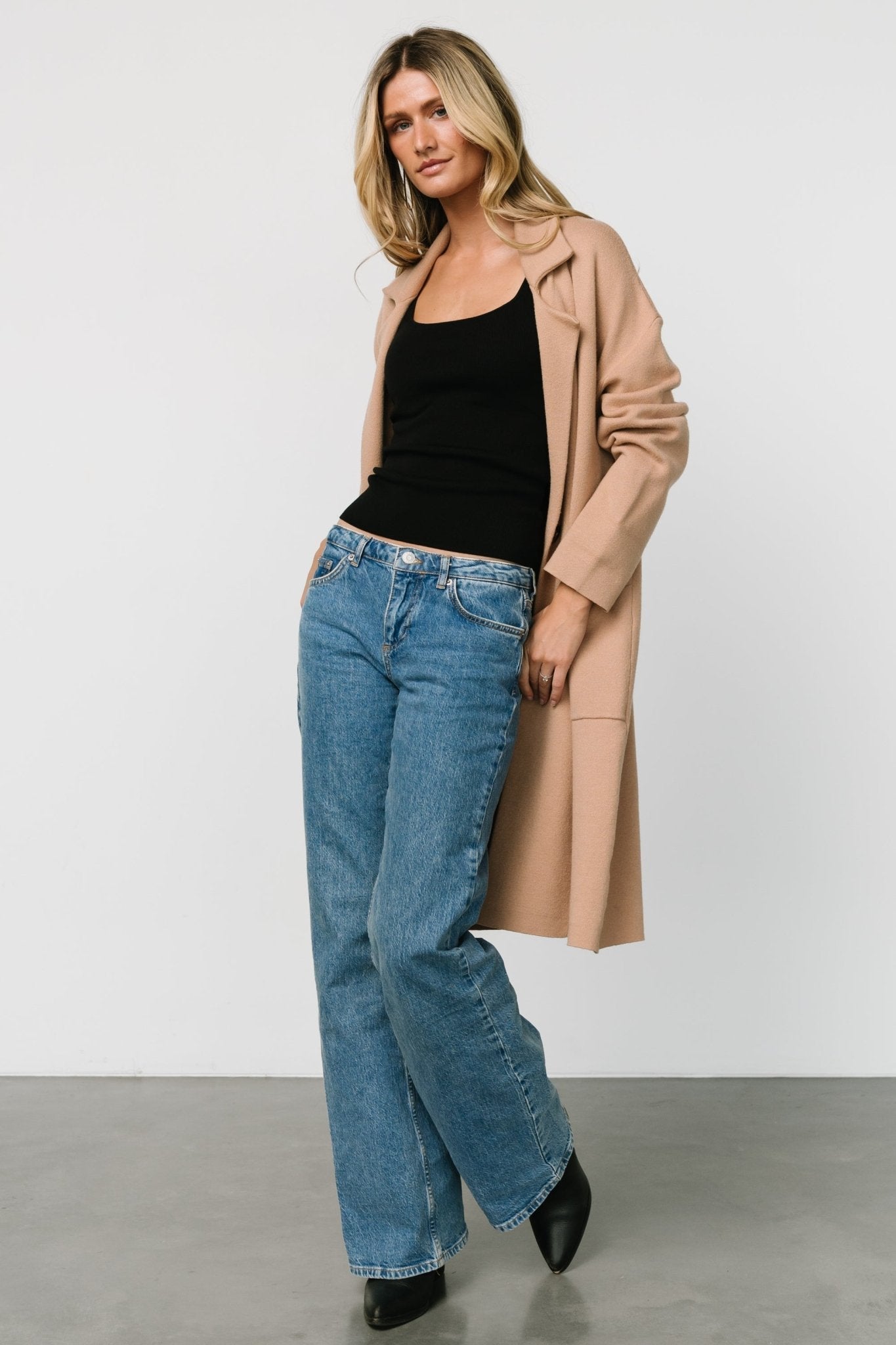 Roland Long Jacket | Light Camel