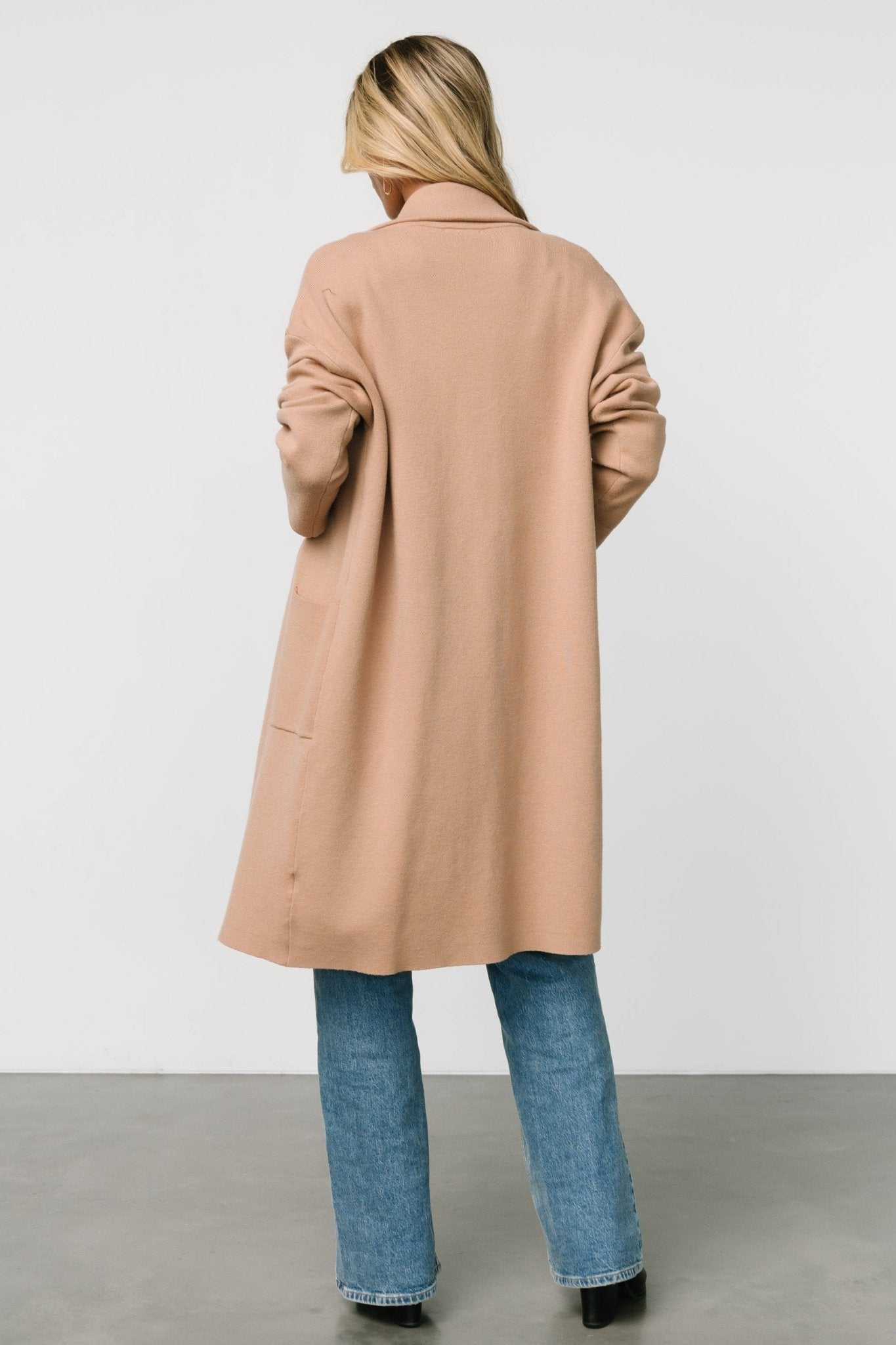 Roland Long Jacket | Light Camel