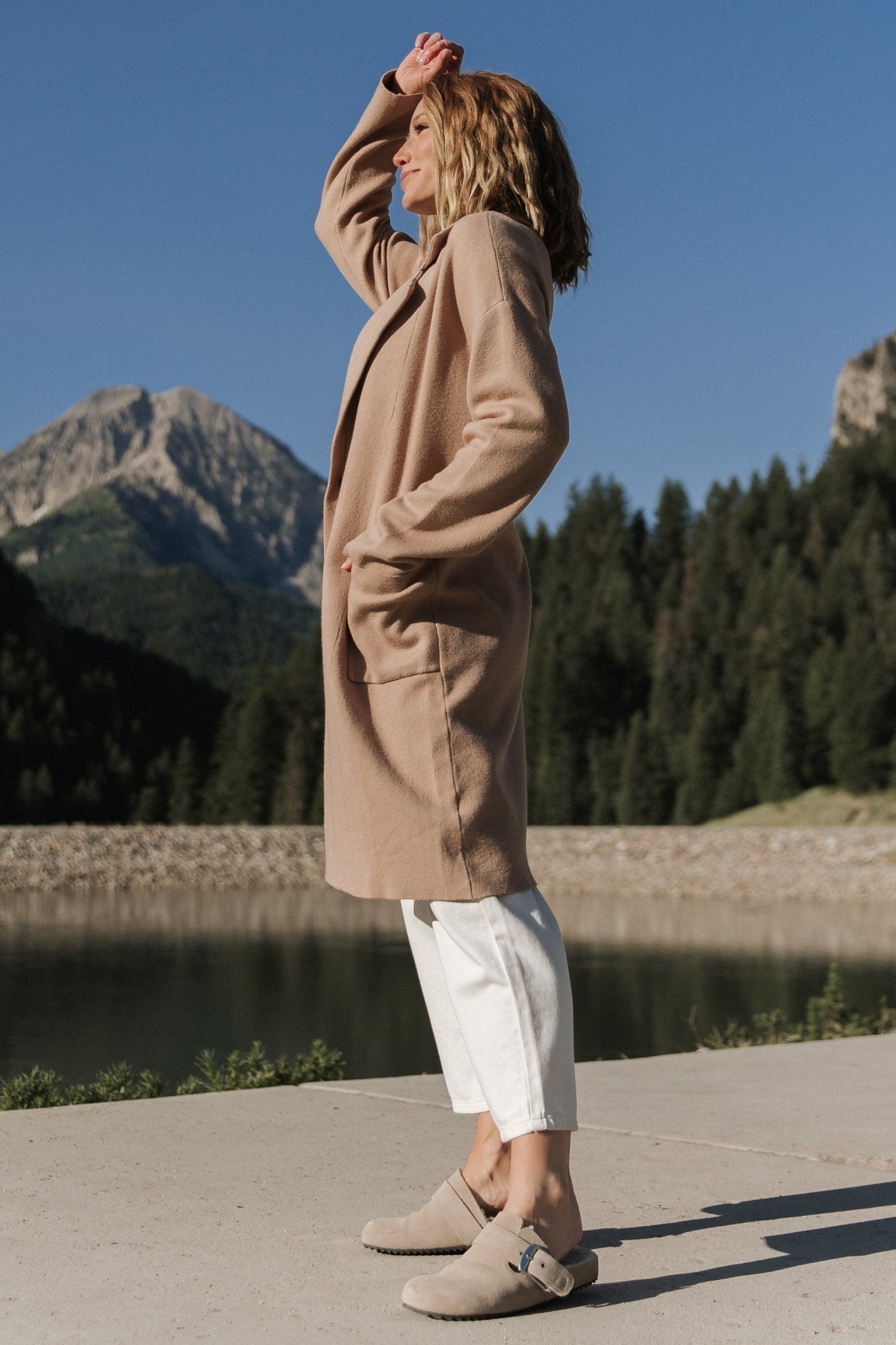 Roland Long Jacket | Light Camel