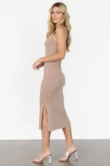 Rue Ribbed Midi Dress | Natural