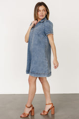 Saylor Short Dress | Denim
