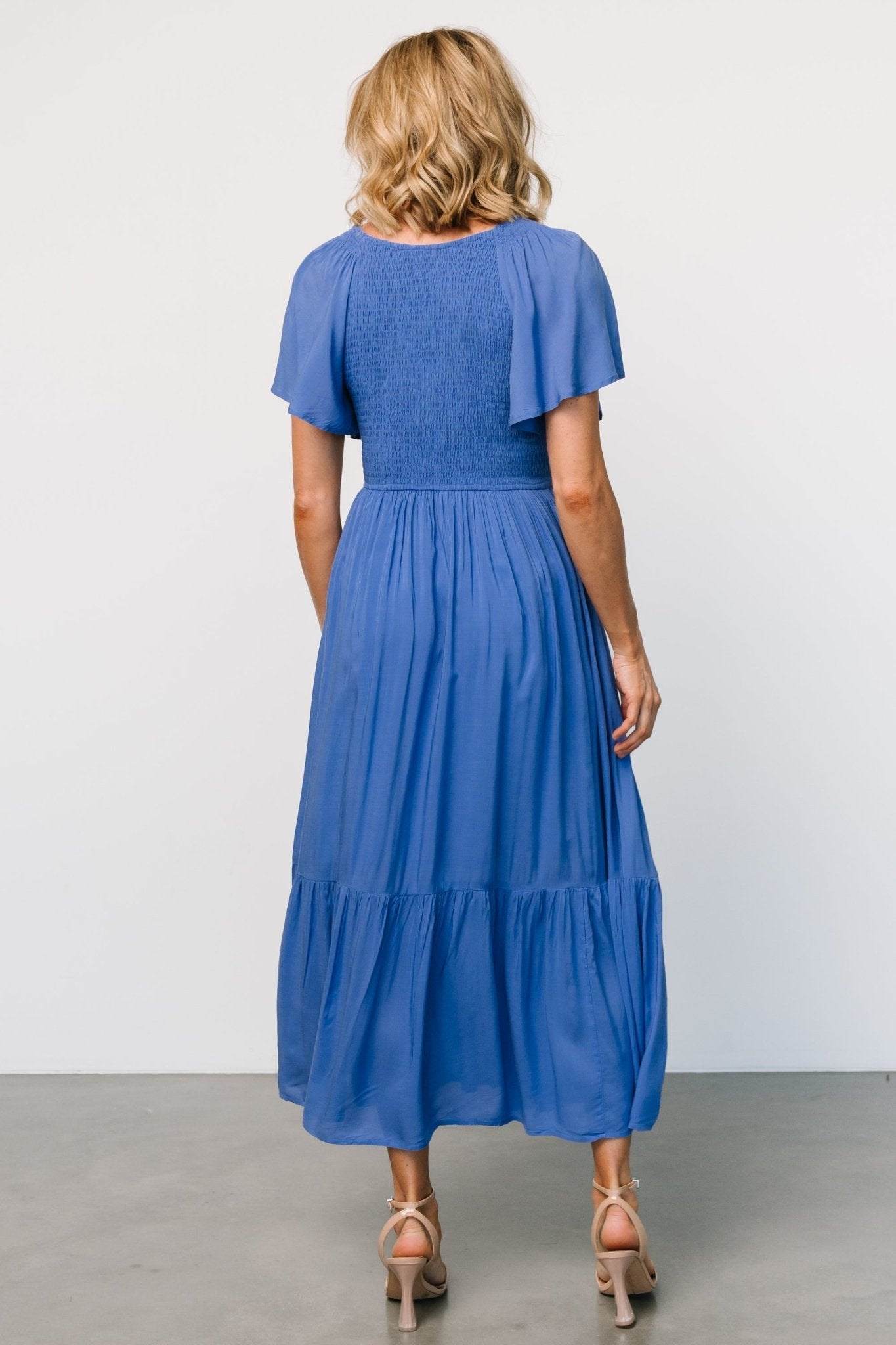 Scarlett Smocked Dress | Blue