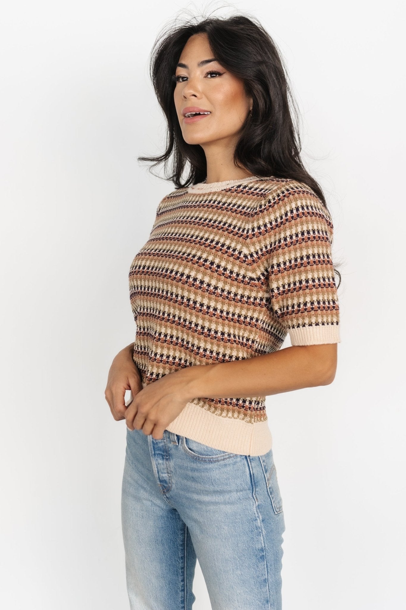 Scout Knit Sweater Top | Multi