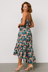 Shari Tank Maxi Dress | Deep Blue Floral