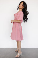 Shawna Short Dress | Red Gingham Print