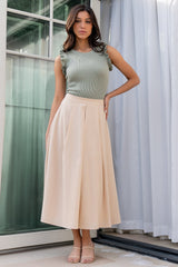 Shay Ribbed Top | Dusty Sage