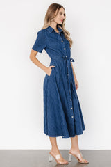 Sheryl Midi Dress | Denim Blue