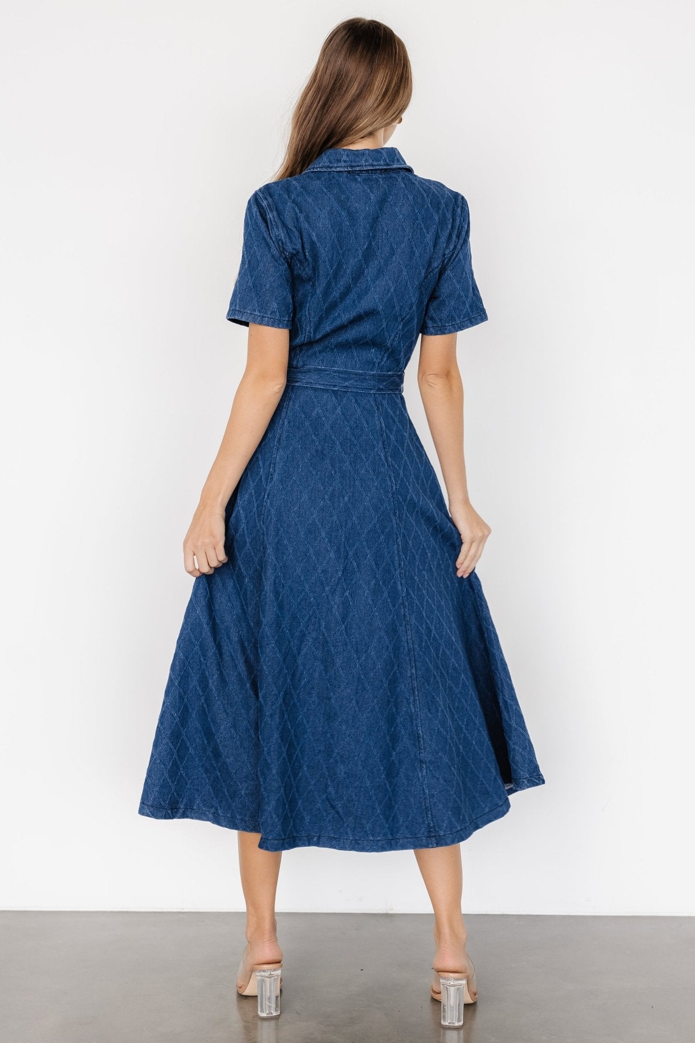 Sheryl Midi Dress | Denim Blue