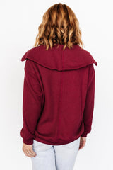 Shiloh Half Zip Pullover | Burgundy