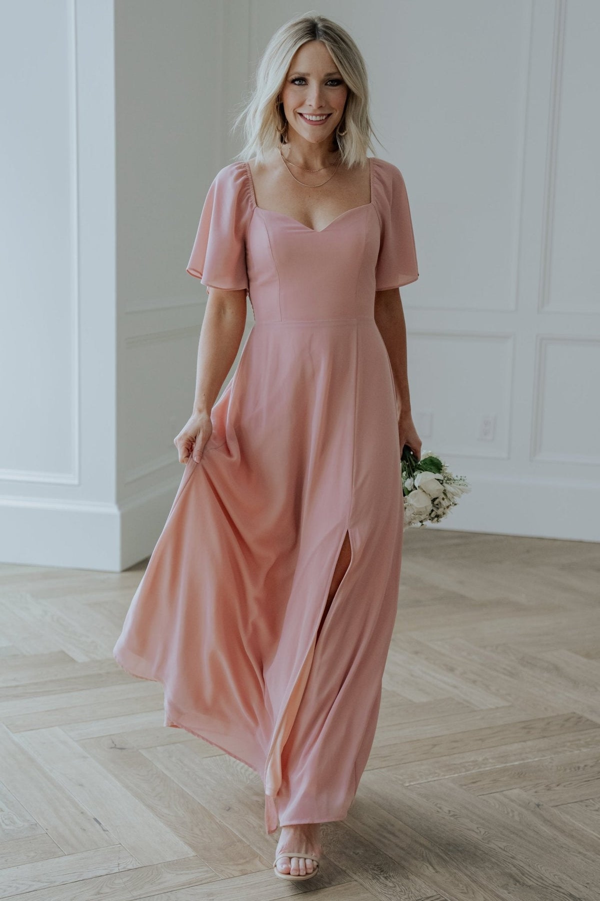 Sierra Sweetheart Maxi Dress | Blush