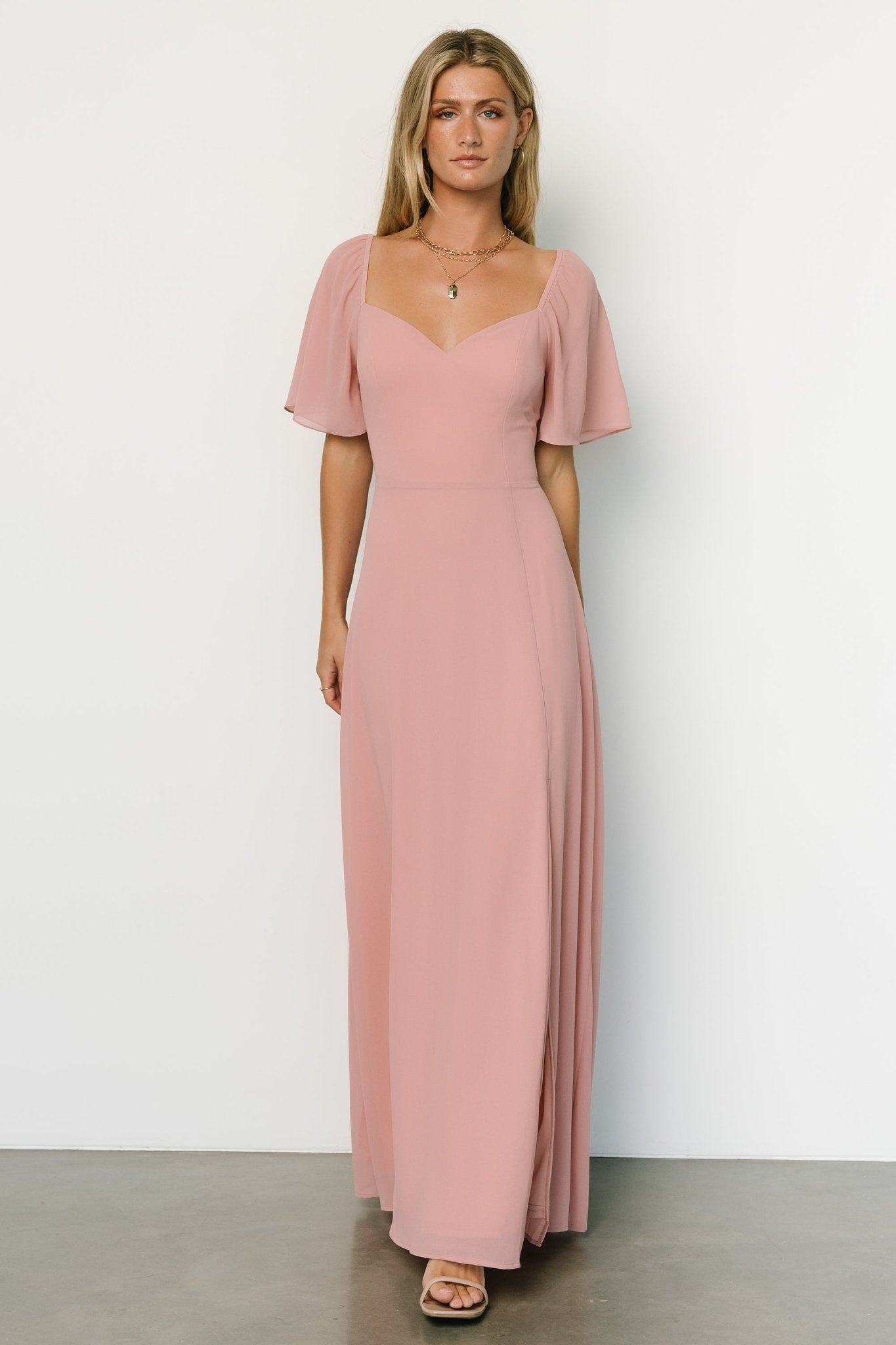 Sierra Sweetheart Maxi Dress | Blush