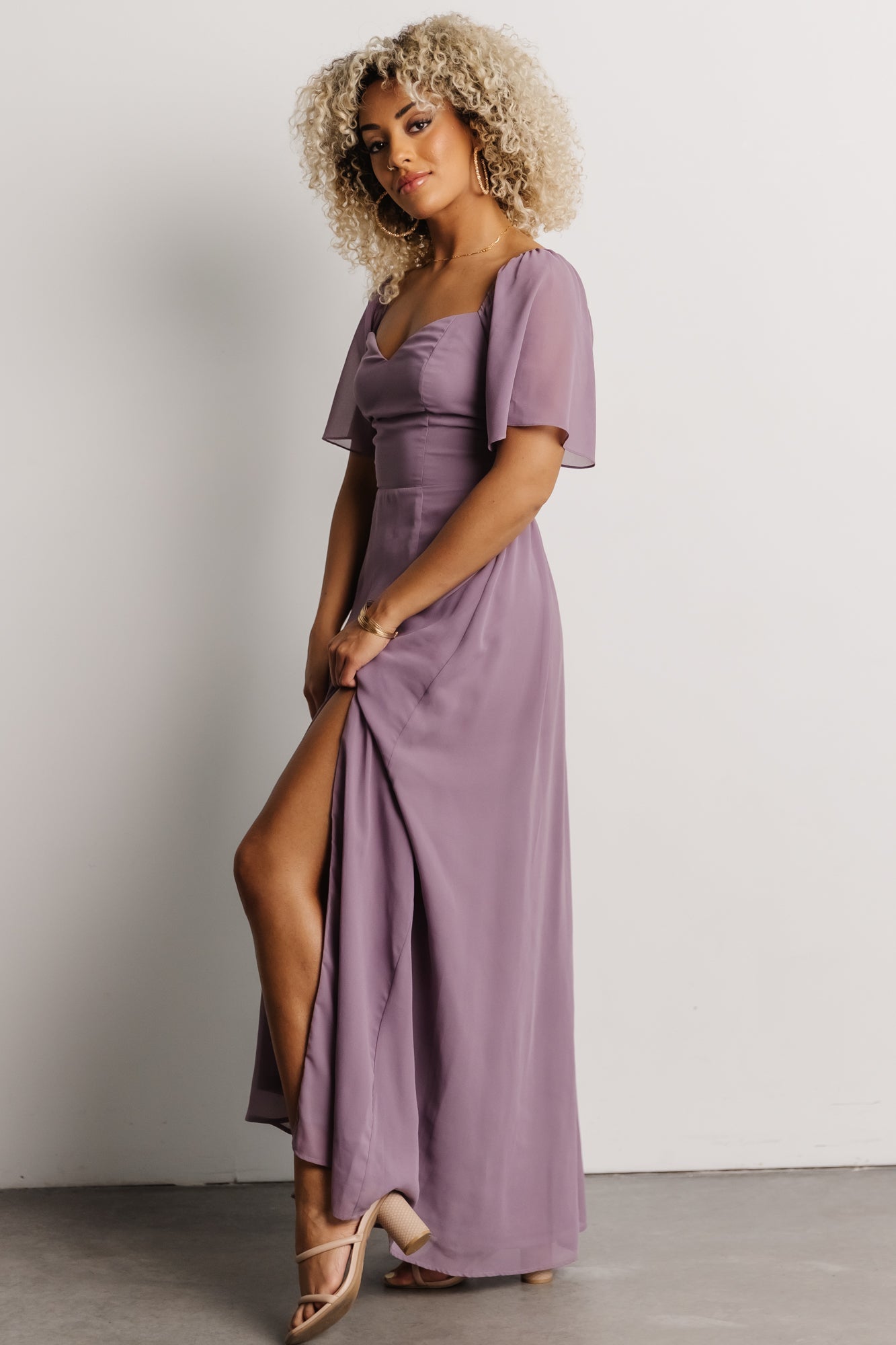 Sierra Sweetheart Maxi Dress | Lilac
