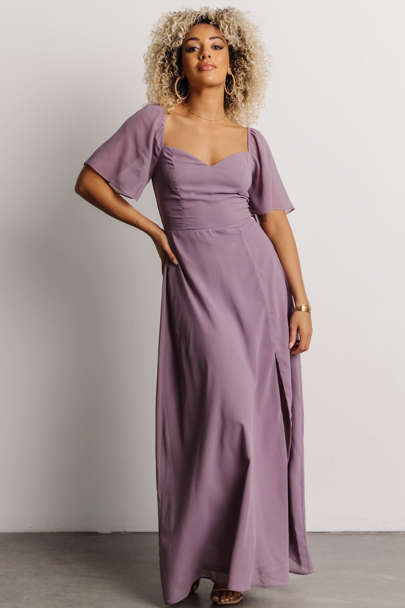 Sierra Sweetheart Maxi Dress | Lilac
