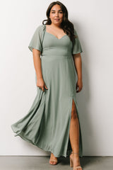 Sierra Sweetheart Maxi Dress | Eucalyptus