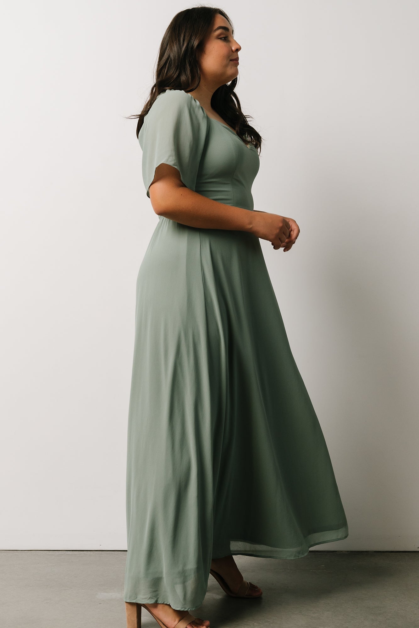 Sierra Sweetheart Maxi Dress | Eucalyptus