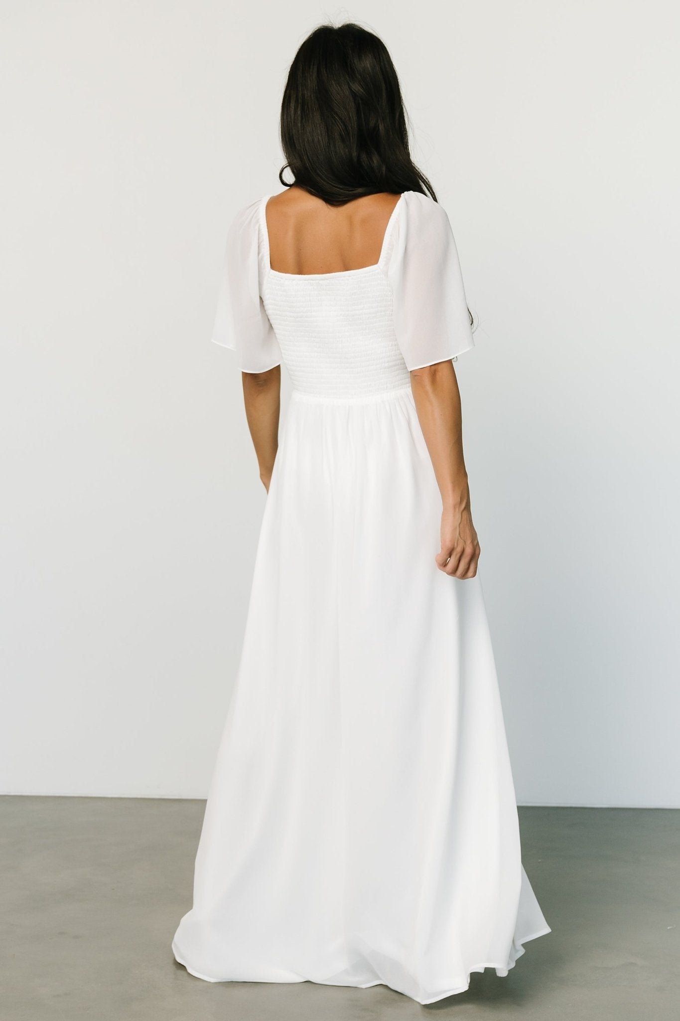 Sierra Sweetheart Maxi Dress | White