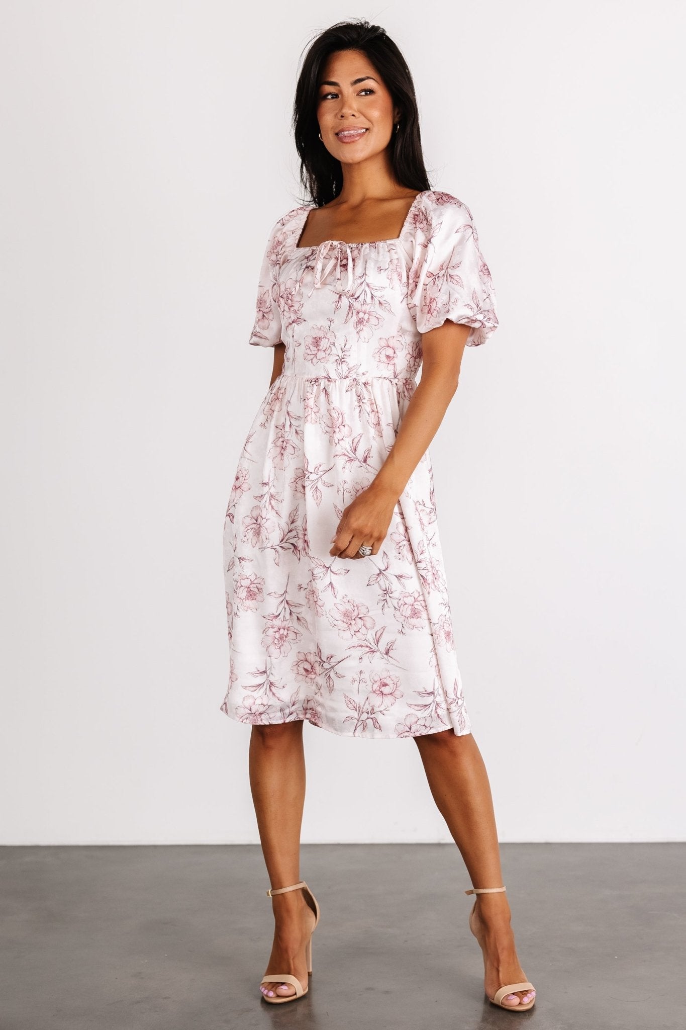 Sonnet Short Dress | Blush Floral