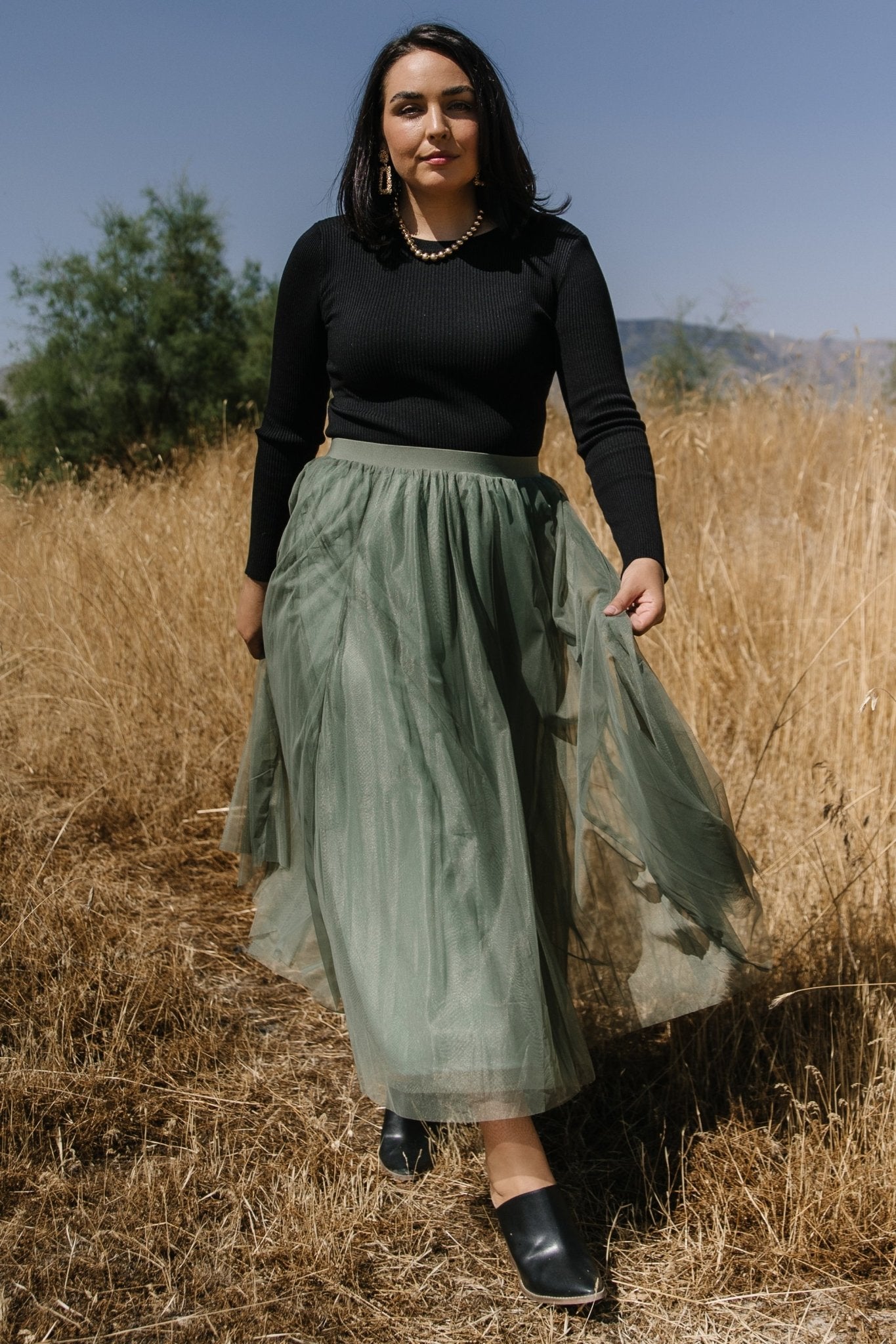 Sora Ribbed Top | Black