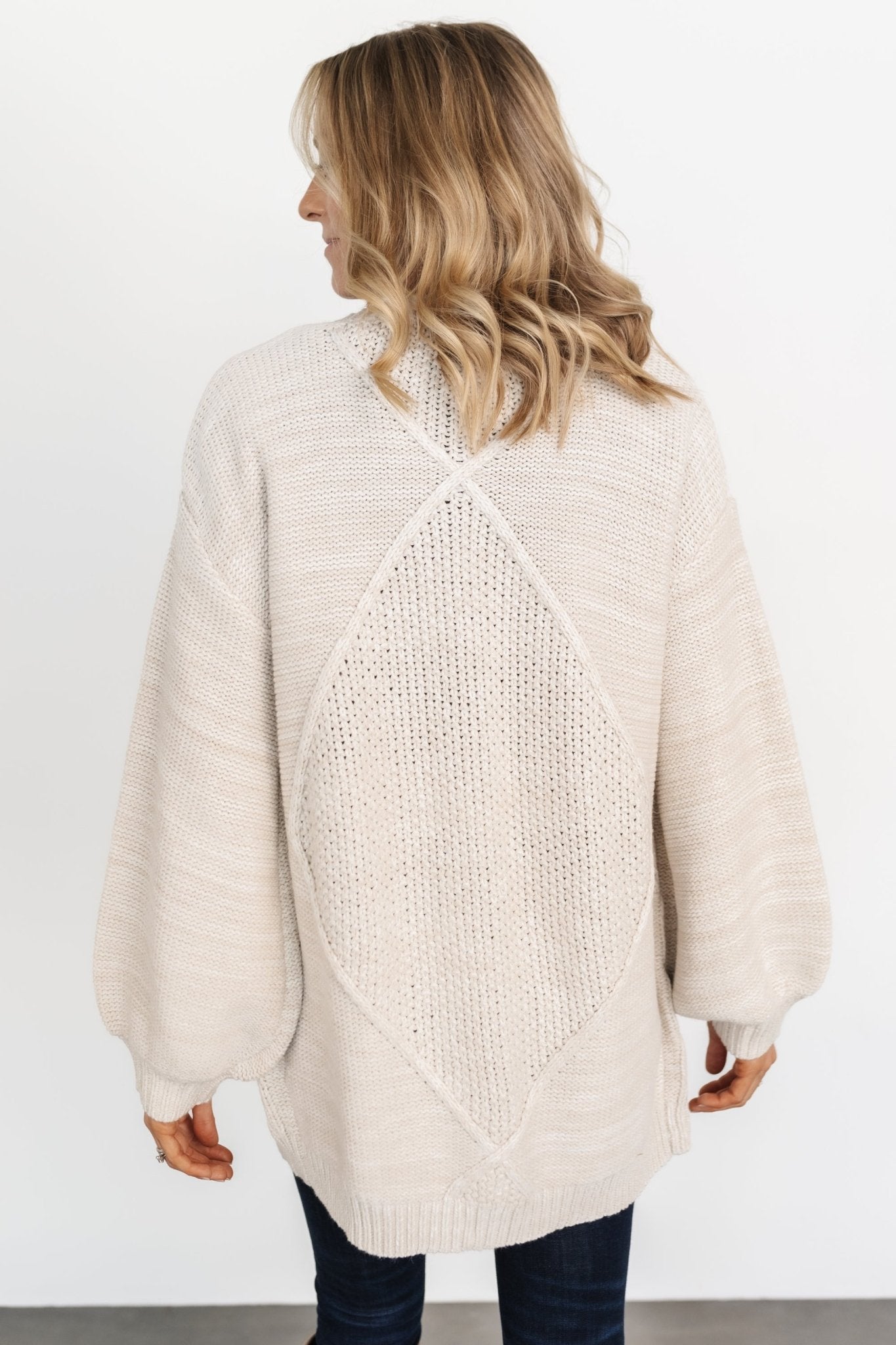 Spencer Chunky Knit Cardigan | Oatmeal