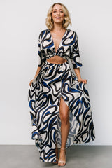 Stella Maxi Dress | Ivory Multi Print