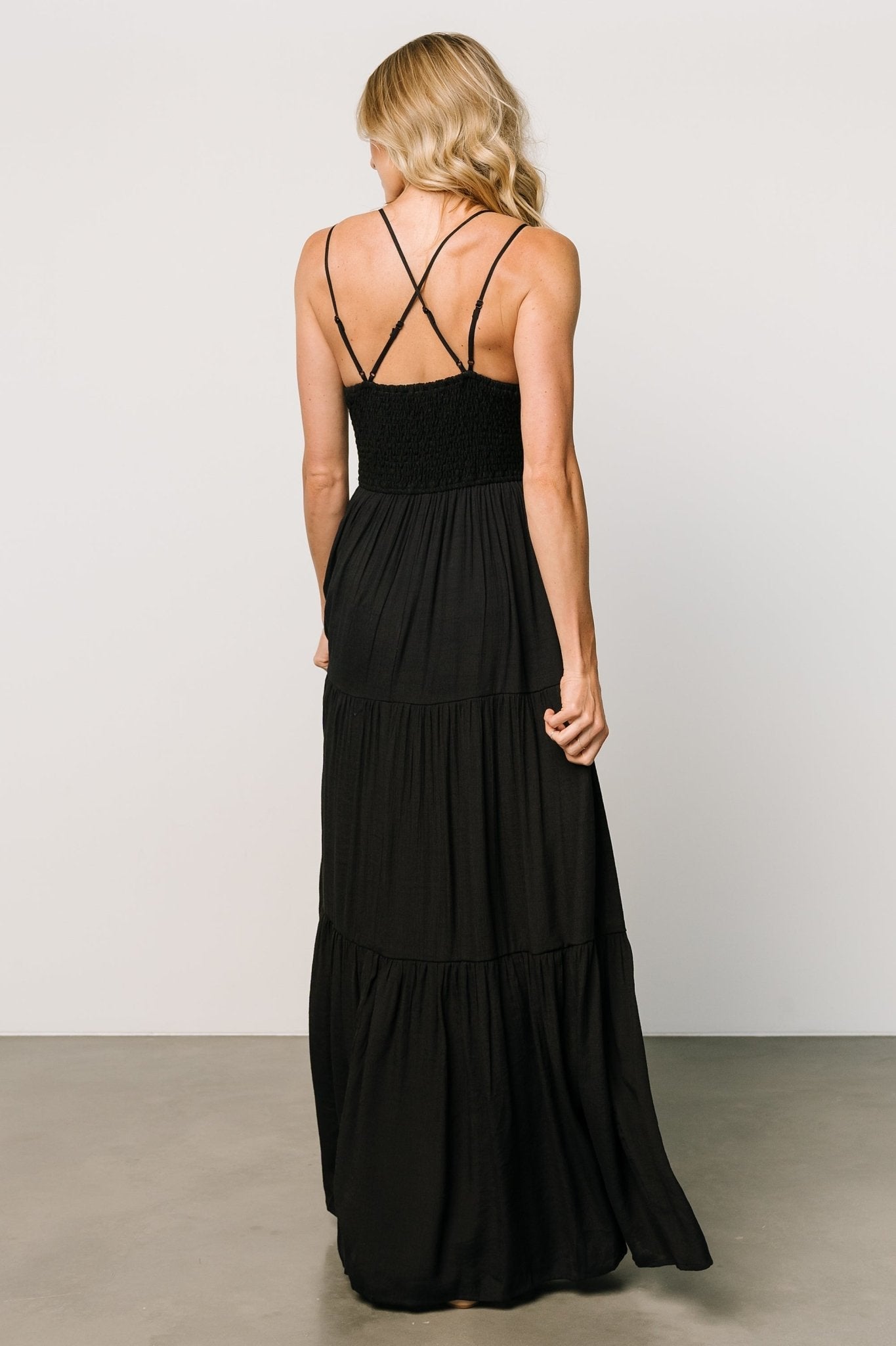 Summerlin Lace Top Maxi Dress | Black