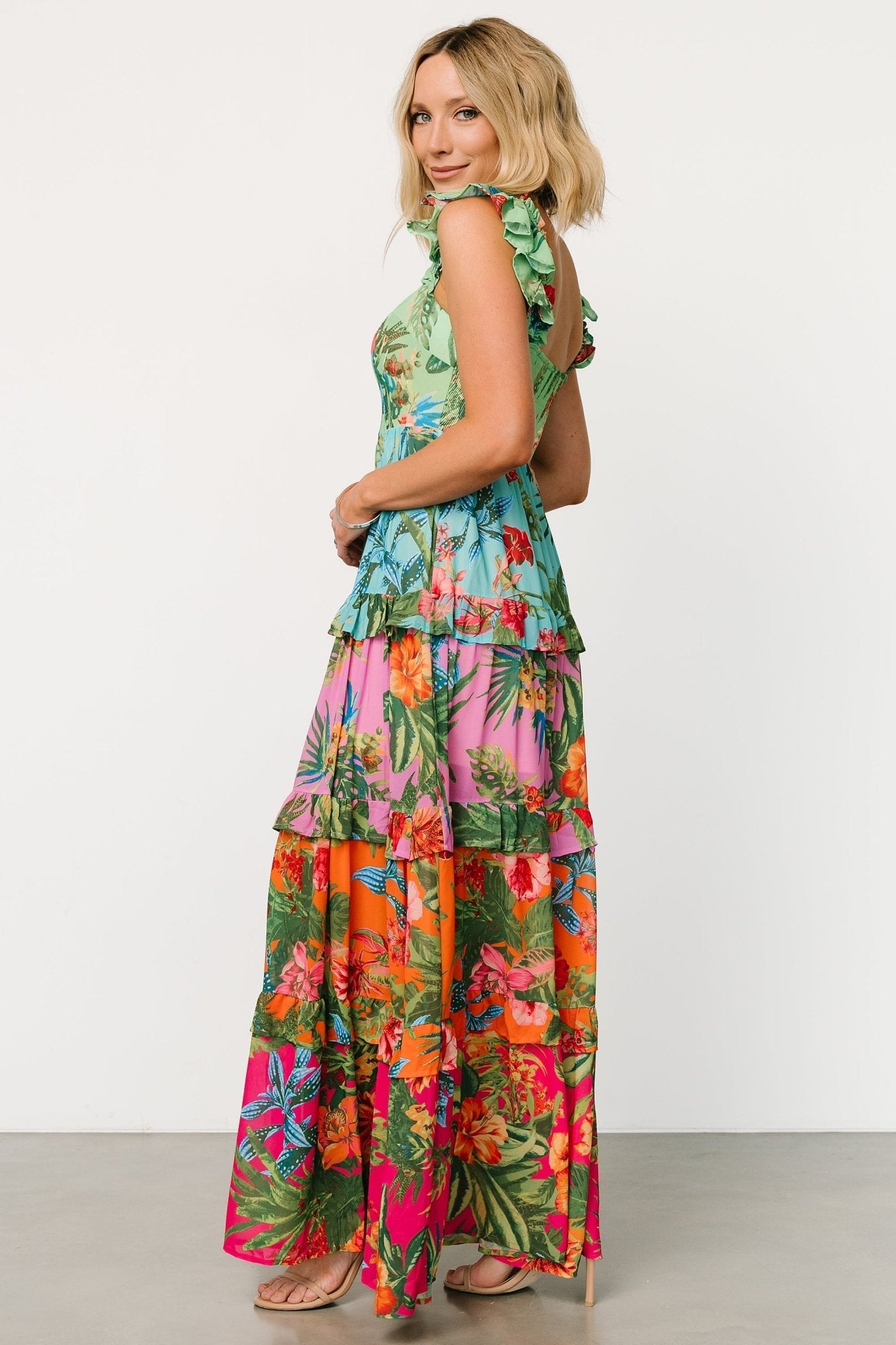 Sundara Tiered Maxi Dress | Multi