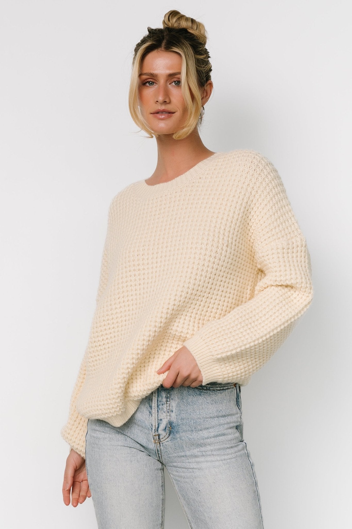 Sutherland Chunky Knit Sweater | Cream