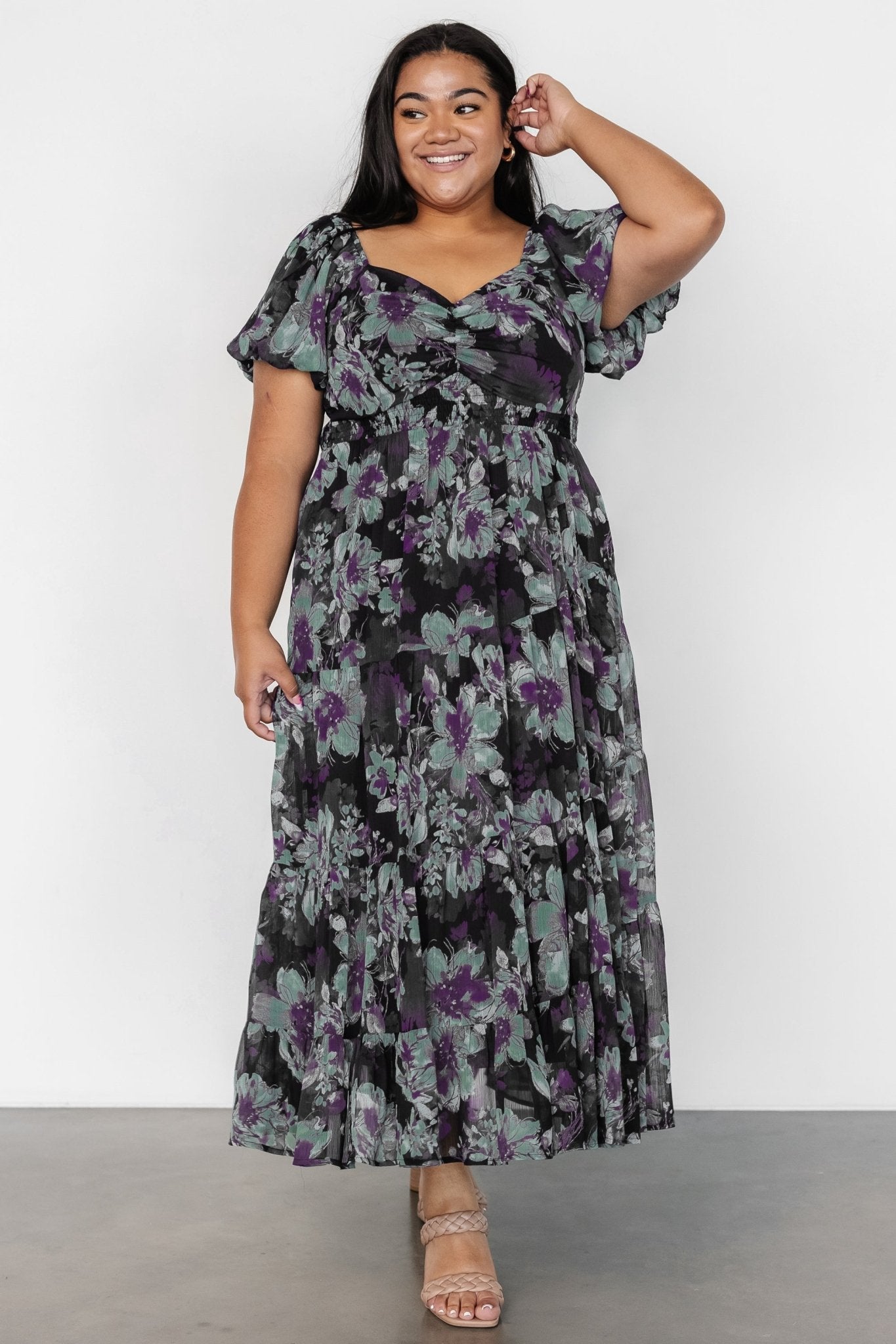 Suzy Maxi Dress | Dark Blue Multi