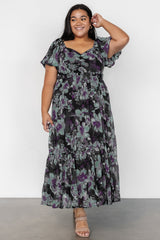 Suzy Maxi Dress | Dark Blue Multi