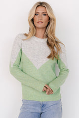 Tanner Sweater | Gray + Green