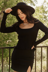 Tayla Knit Top | Black