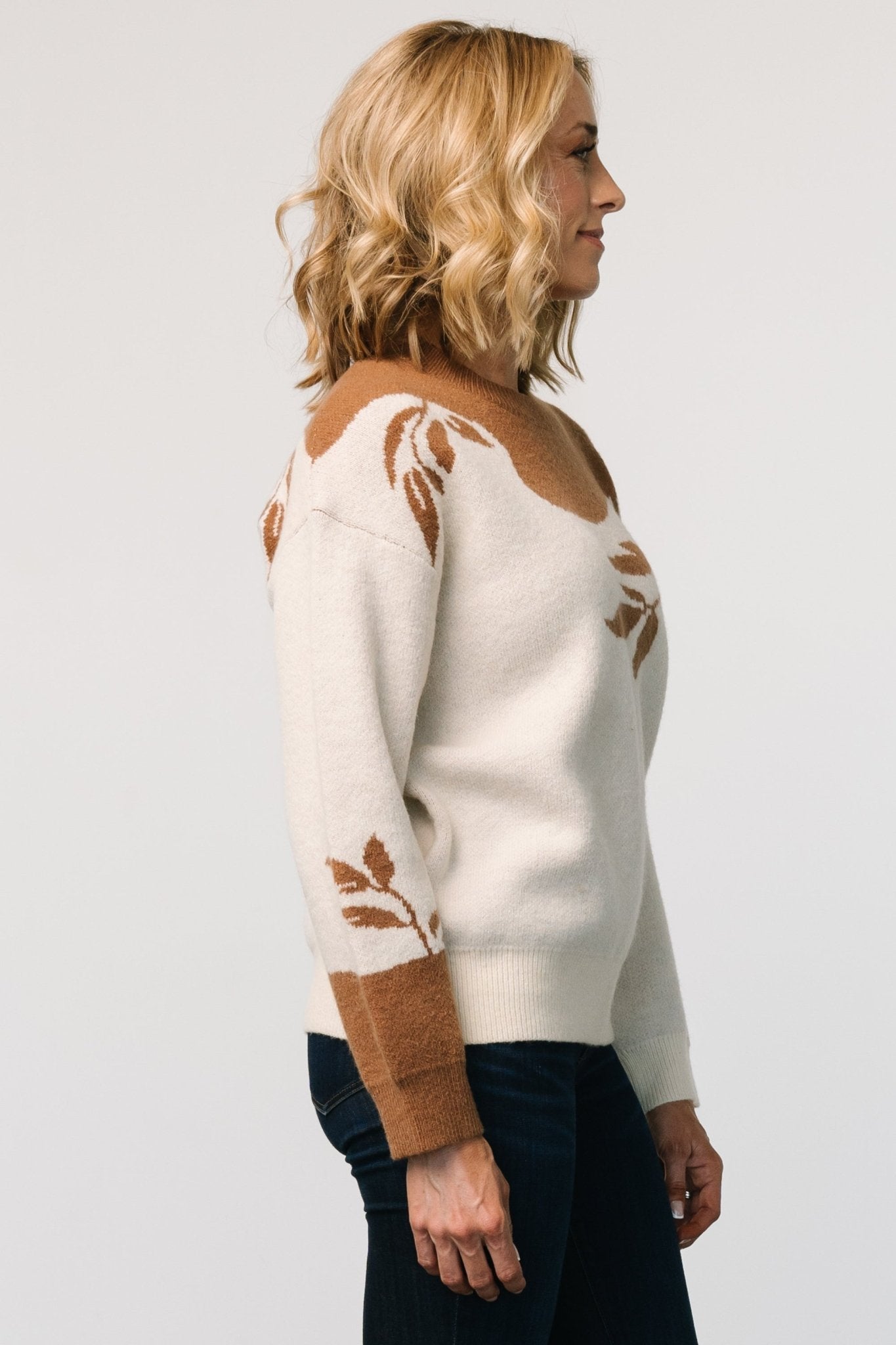 Teresa Sweater | Cream + Camel