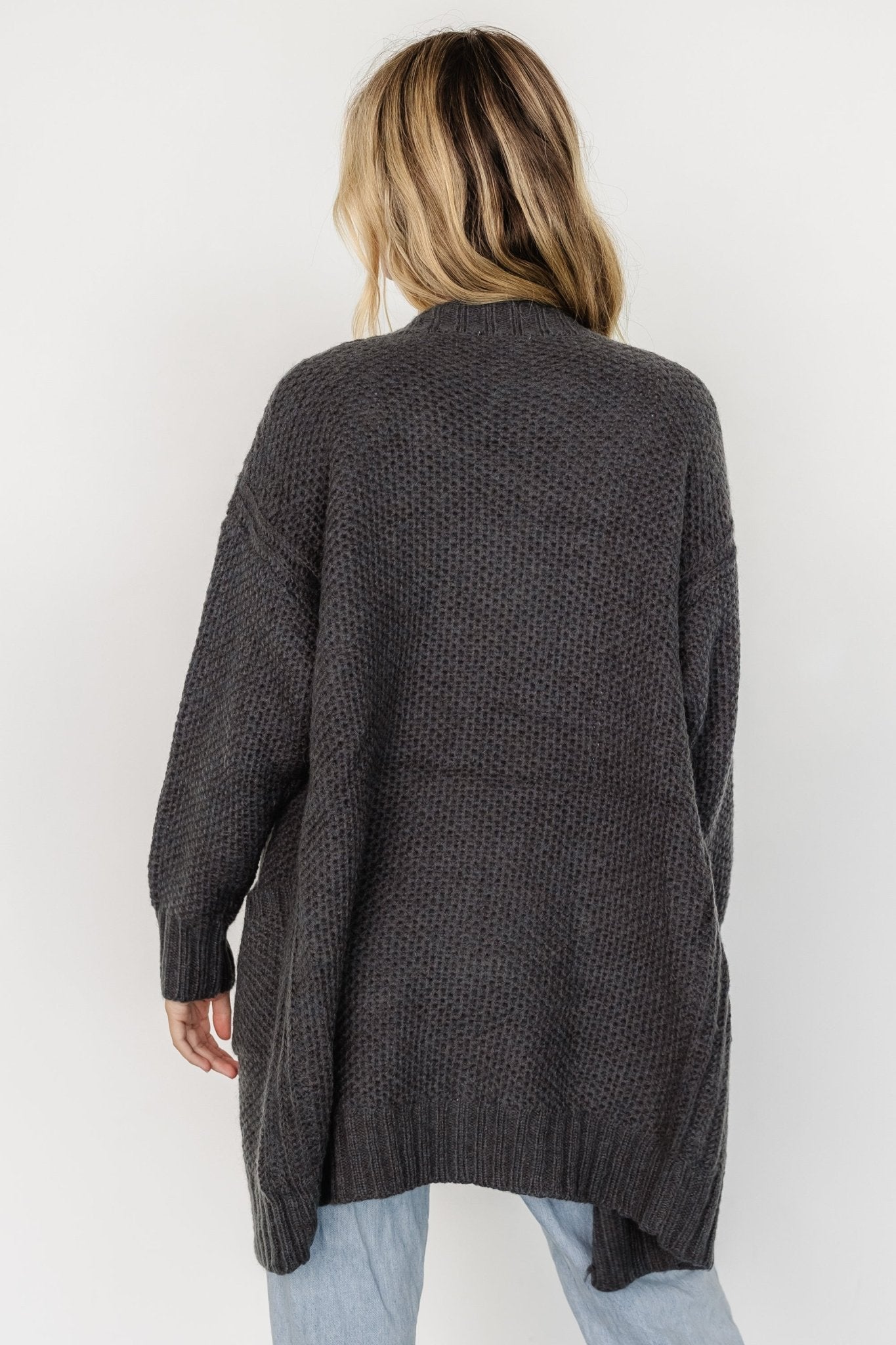 Theodora Knit Cardigan | Charcoal