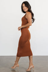 Tove Knit Tank Midi Dress | Copper