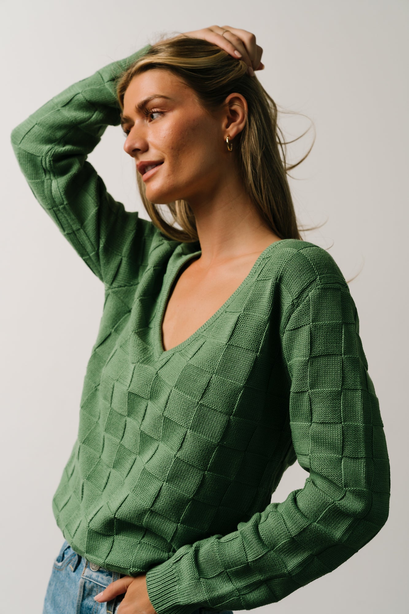 Troy Knit Sweater | Green