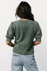 Vail Sweater Top | Winter Green
