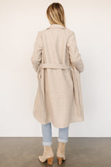 Valdez Long Coat | Oatmeal