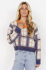 Verbier Sweater | Blue + Orange