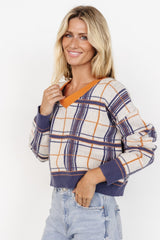 Verbier Sweater | Blue + Orange