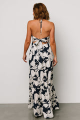 Visalia Maxi Dress | Navy + White